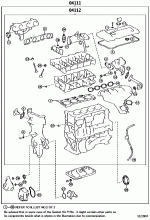 ENGINE OVERHAUL GASKET KIT 5